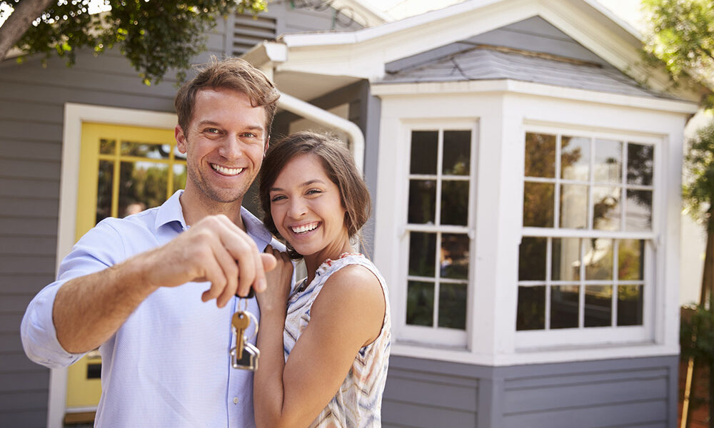First home buyers young couple