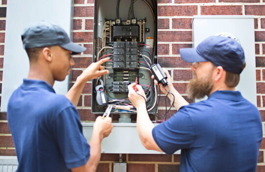 Trusted Electrician Answering Service Expert Guide 4 electrician working